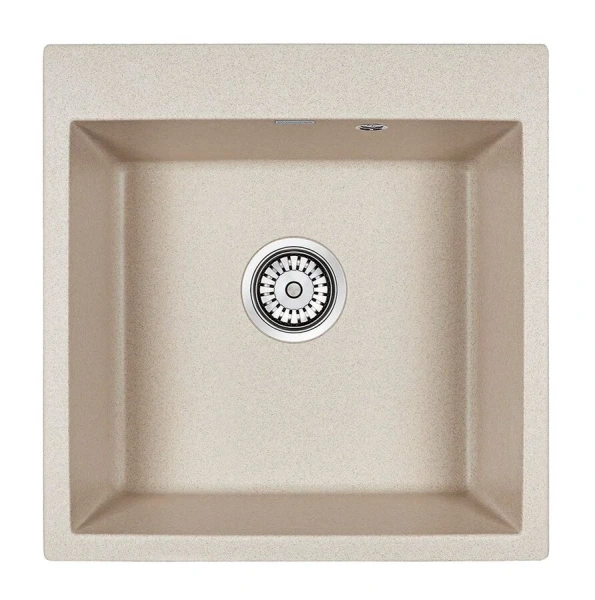 Мойка для кухни Paulmark Praktisch 51 см бежевая - фото 1