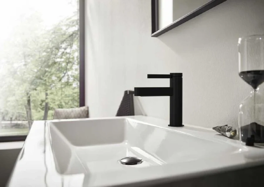 Смеситель для раковины Hansgrohe Finoris черный матовый, черные - фото 4