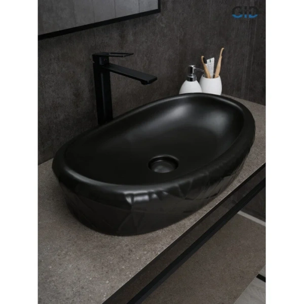 Раковина GID Creativo Bm777 60 см черная, 60 см - фото 6