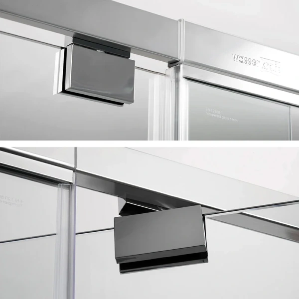 Душевой уголок WasserKRAFT Berkel 110х90 см профиль хром, стеклянные, угловые, без поддона - фото 5