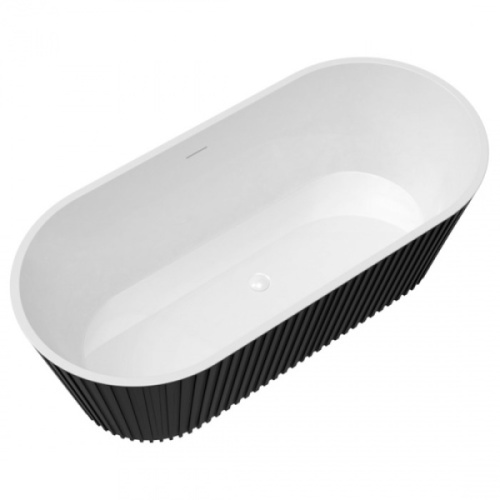 Ванна акриловая Delice Caresse 170х80 см черная матовая - фото 2