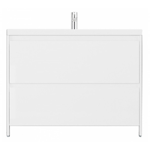 Тумба с раковиной напольная Velvex Klaufs tnKLA.100.2Y-61 100 см с ящиками - фото 1