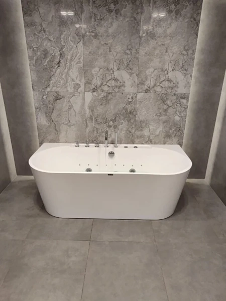 Ванна гидромассажная Frank 20151110 F109, 170 x 80 см, пристенная, цвет белый, 170 см - фото 9