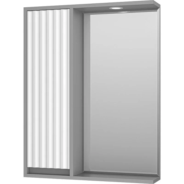 Тумба под раковину подвесная Brevita Balaton 65 см белая, серая