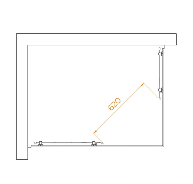 Душевой уголок RGW Passage PA-040 120x90 см профиль хром, стекло матовое - фото 2