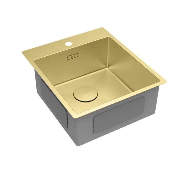 Мойка для кухни Lemark Janga 44 см светлое золото, 45 см - фото 5