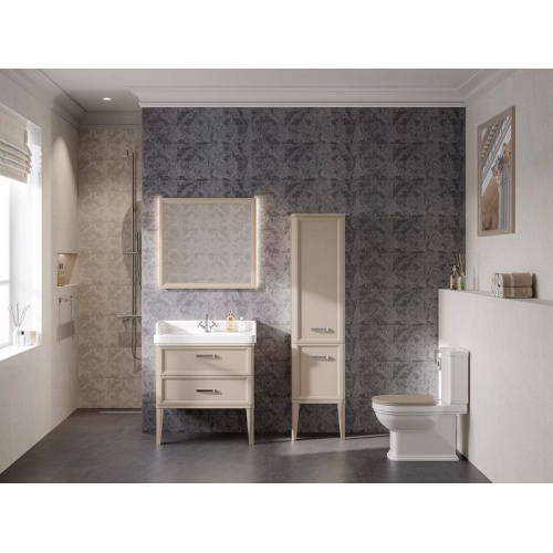 Шкаф-пенал напольный Kerama Marazzi Pompei 43 см камео бежевый, пристенные, высокие - фото 6