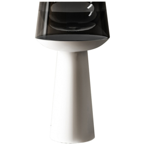 Раковина напольная Abber Kristall 50 см белая/черная - фото 1