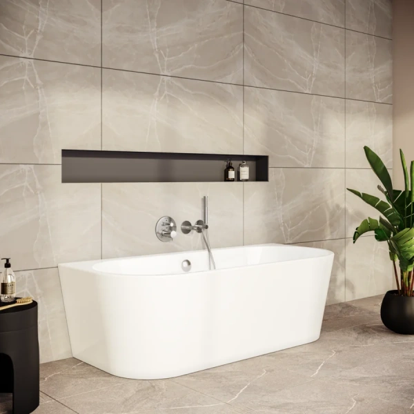 Ванна акриловая Vitra Geo 180 x 80 см, белая, 65420006000, белые - фото 8