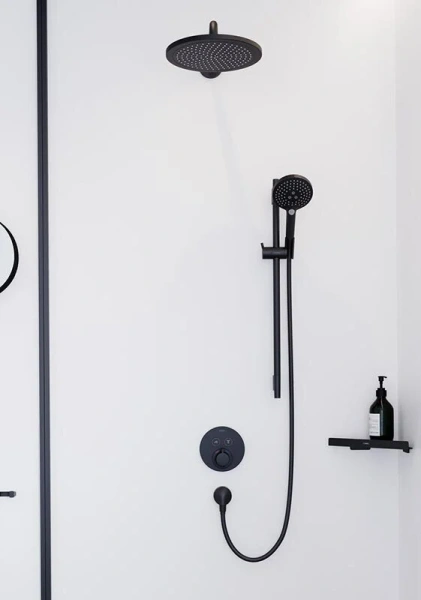 Лейка для душа Hansgrohe Raindance Select S матовый черный, черные - фото 3