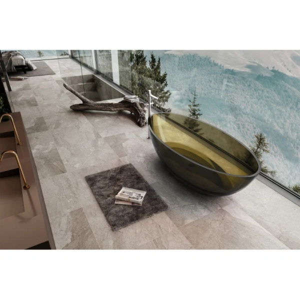 Ванна из полиэфирной смолы Abber Kristall 180x85 см оливковая, без гидромассажа, большие - фото 5