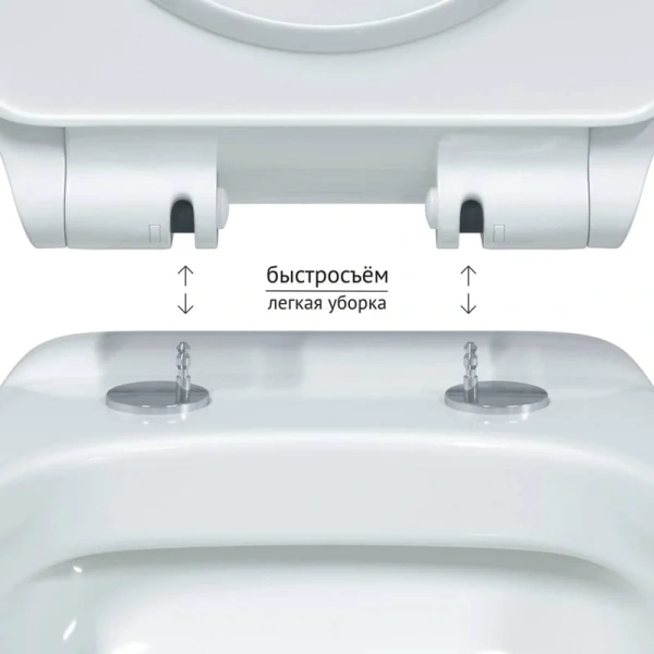 Унитаз подвесной BERGES Albit S безободковый - фото 3