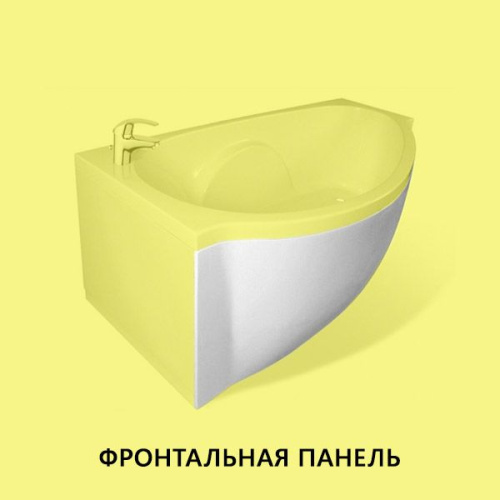 Фронтальная панель Эстет Грация 170 см белая матовая, правая - фото 2