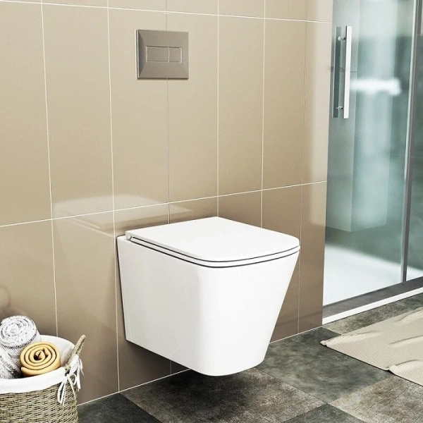 Унитаз с инсталляцией Grohe Rapid SL клавиша хром - фото 3