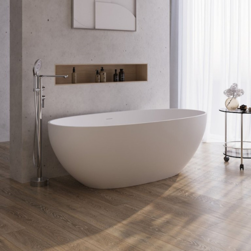Ванна из искусственного камня Cezares Relax 170х80 см отдельностоящая - фото 4