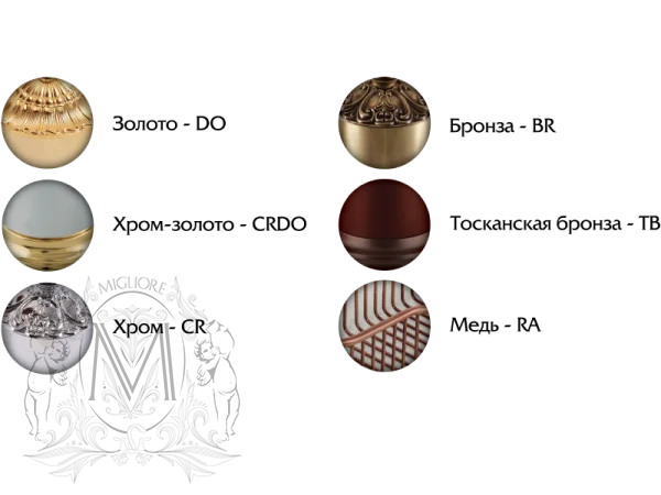 Крючок для ванной Migliore Cleopatra золото, классические, ретро, декорированные - фото 2