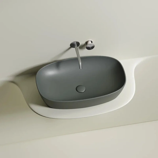 Раковина Ceramica Nova Element 60 см антрацит, одинарные - фото 8