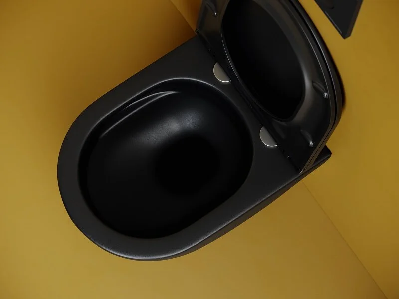 Унитаз подвесной Ceramica Nova Vogue черный матовый, безободковые, сиденье с микролифтом - фото 5