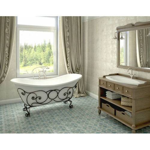 Ванна из литьевого мрамора Эстет Бостон 180х74 см белая глянцевая, без гидромассажа, большие, глубокие - фото 6