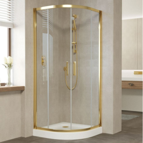 Душевой уголок стекло прозрачное Vegas-glass ZS 90 01, хром, бронза, золото, белые, черные, другие - фото 4