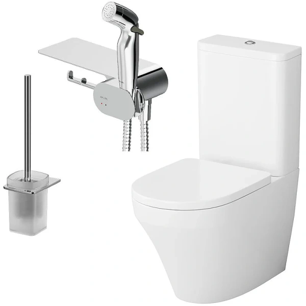 Унитаз компакт Am.Pm Inspire 2.0 с гигиеническим душем - фото 1