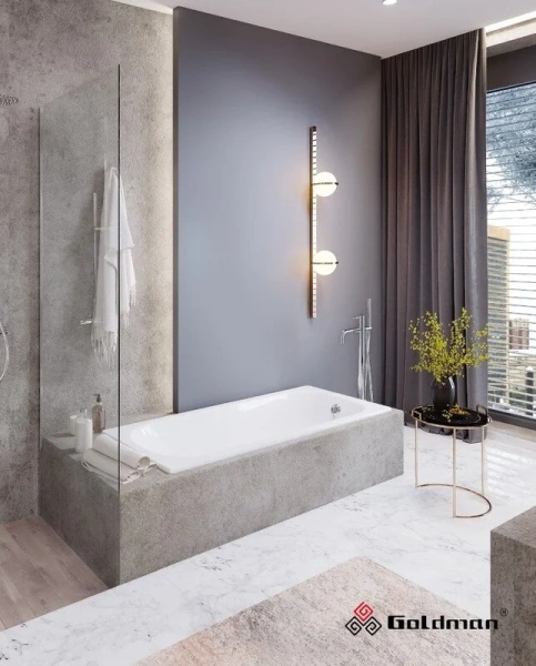 Ванна чугунная Goldman Classic CL14070 140 x 70 см, цвет белый, прямоугольные - фото 5