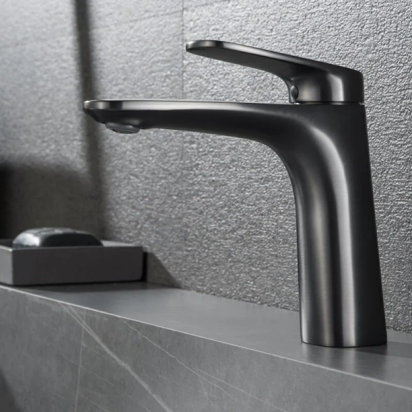 Смеситель для раковины Black&White Universe оружейная сталь, однорычажные, двухрычажные - фото 6