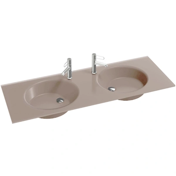 Раковина Jacob Delafon Odeon Rive Gauche EB2566-DE 141 см стеклянная - фото 4