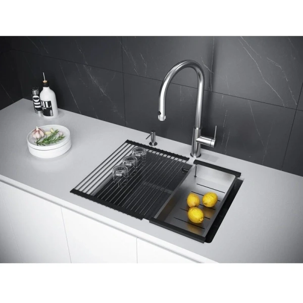 Мойка для кухни Paulmark Lumi 55 см графит - фото 4