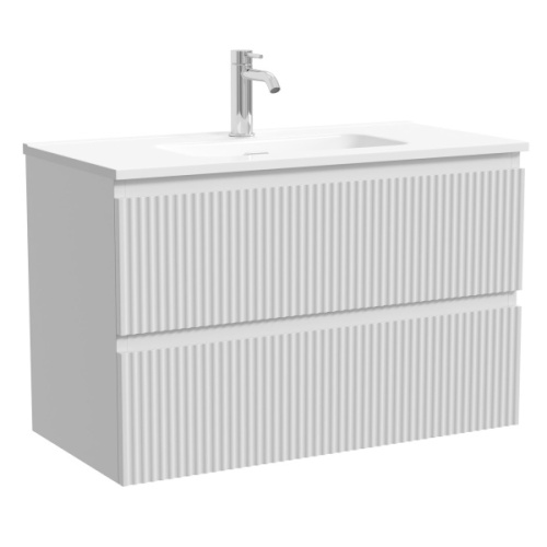 Тумба под раковину подвесная Sancos Snob R 80 см bianco