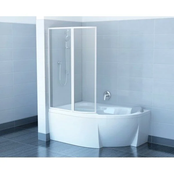 Шторка для ванны, правый вариант, пластик рейн, Ravak ROSA VSK2 160 R 76P9010041, недорогие - фото 3