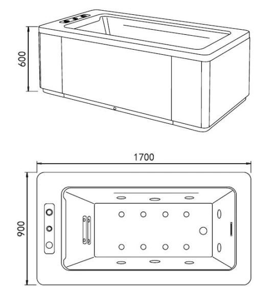 Акриловая ванна отдельностоящая Gemy - фото 3
