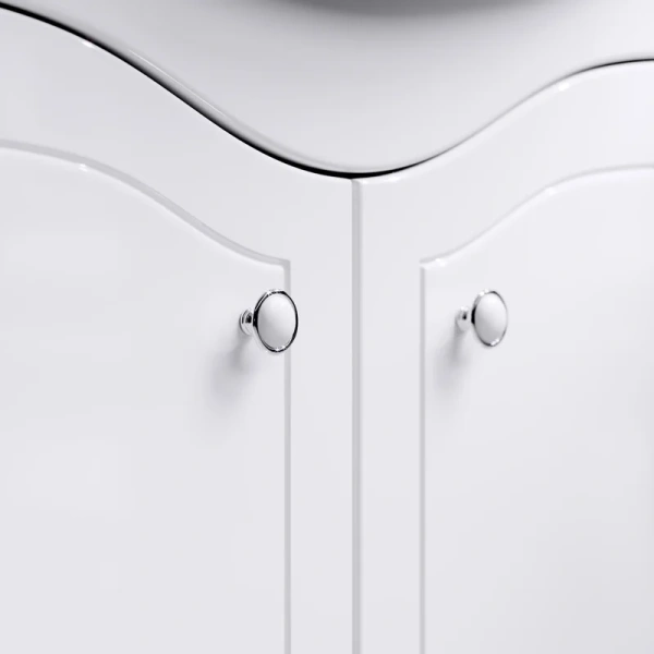 Тумба под раковину напольная Aqwella Франческа 65 см белая, классика, ретро, в стиле прованс - фото 3