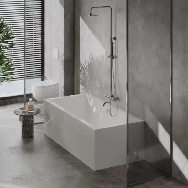 Ванна акриловая Berges Tari 180x80 см с каркасом - фото 4