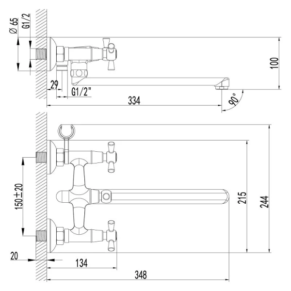 Смеситель, хром Lemark Contour LM7451C - фото 2