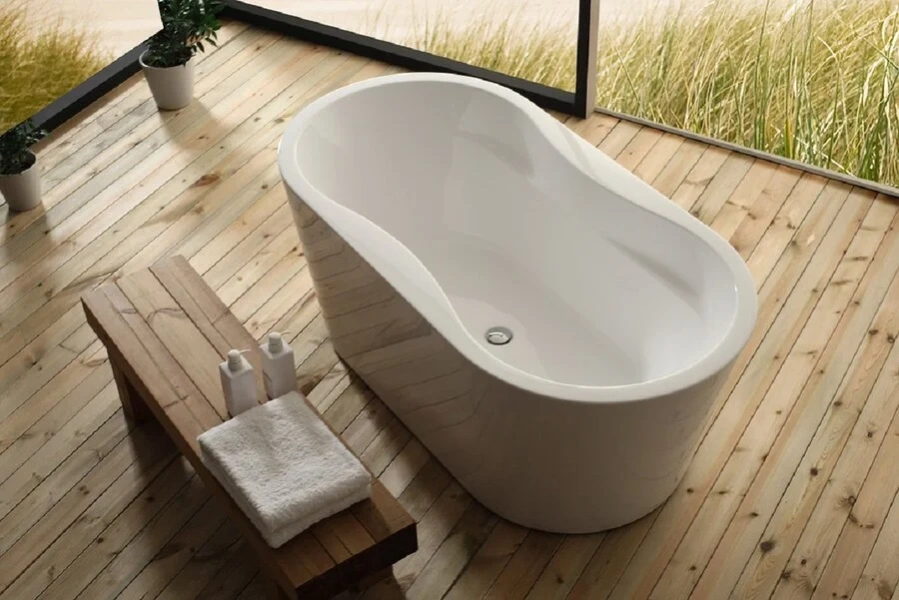 Ванна акриловая BelBagno 160х80 см отдельностоящая - фото 1