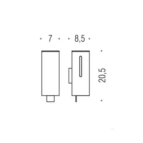 Дозатор для мыла Colombo Contract настенный, современные, hi-tech - фото 2