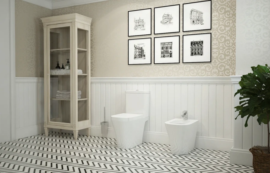 Унитаз компакт Lavinia Boho Biore с сиденьем микролифт, фарфор, керамика - фото 9