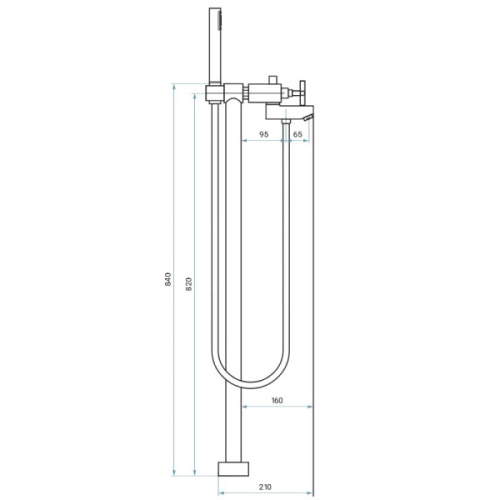 Смеситель для ванны Emmevi Spirit New 3100128 - фото 2