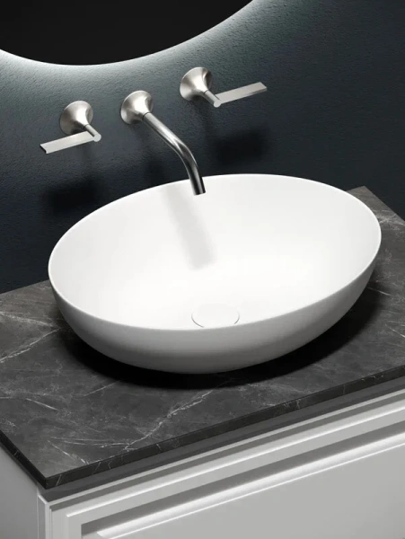 Столешница Sancos 100 см без отверстия под смеситель black sky index_4 - фото 9