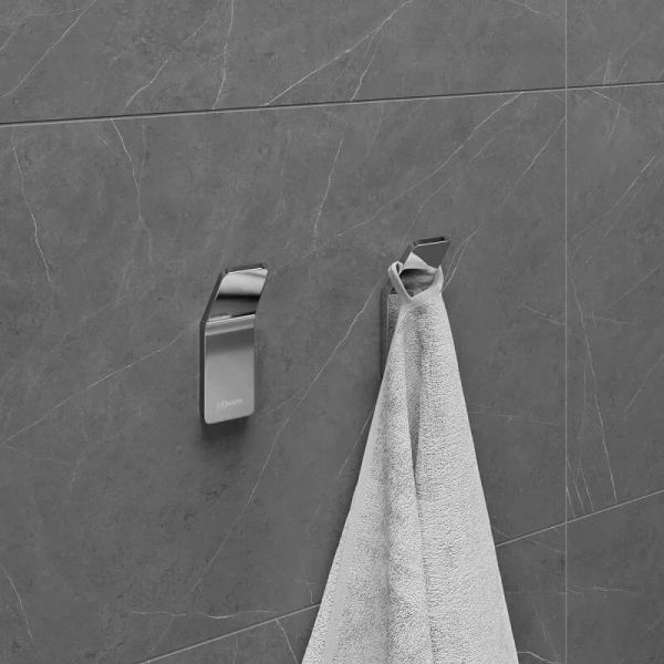 Крючок для ванной Lemark Smooth Line хром - фото 3