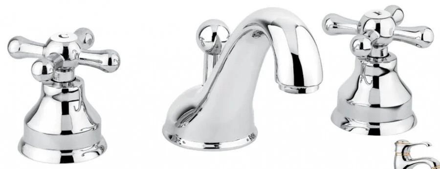 Смеситель для раковины, хром/золото, Emmevi Deco Classic - фото 2