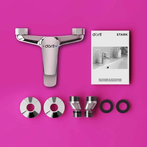 Смеситель для ванны Dorff Stark однорычажный, однорычажные, двухрычажные - фото 7