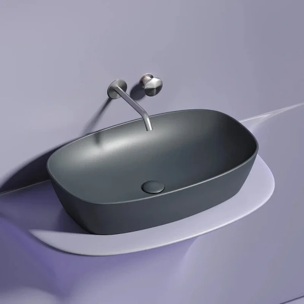 Раковина Ceramica Nova Element 60 см темный антрацит, из санфарфора - фото 7