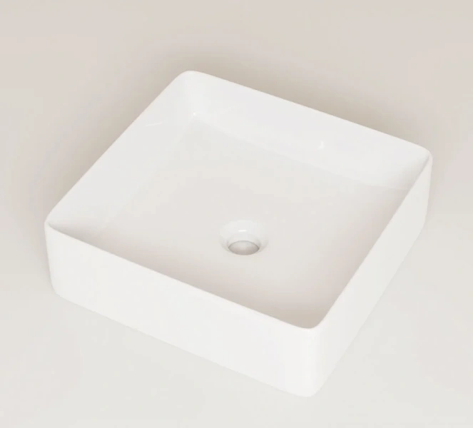 Раковина IDDIS Slide 01i27 36 см накладная, маленькие, в форме чаши, квадратная - фото 5