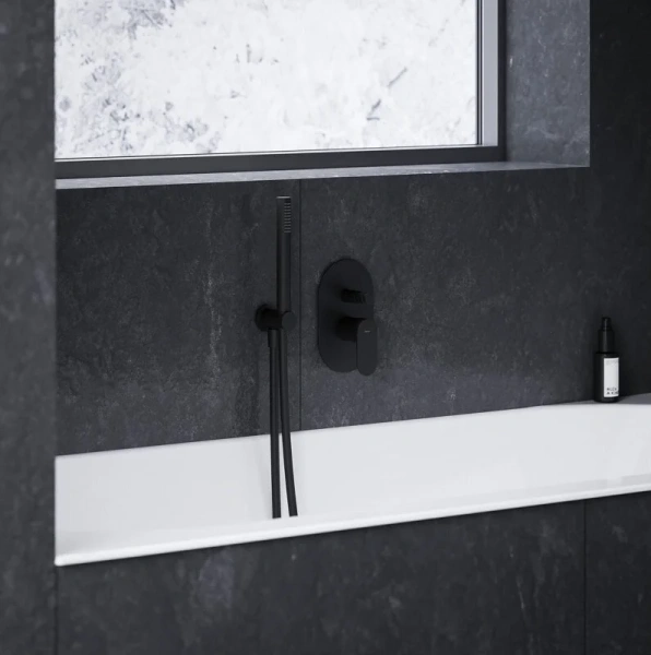 Смеситель для душа Ravak Eleganta черный матовый, современные, hi-tech - фото 3