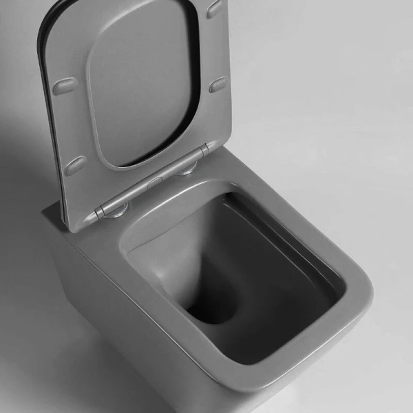 Унитаз подвесной Vincea Q-Line антрацит матовый, в наличии - фото 9