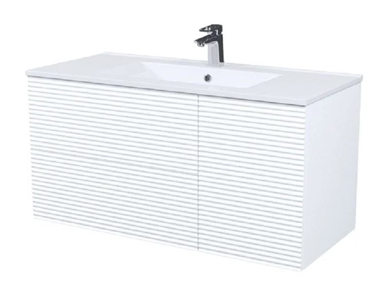 Тумба с раковиной подвесная IDDIS Bild 100 см белая