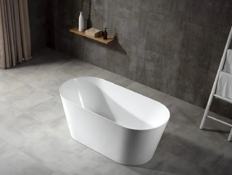 Акриловая ванна Abber 150х70 см без гидромассажа, овальные - фото 5