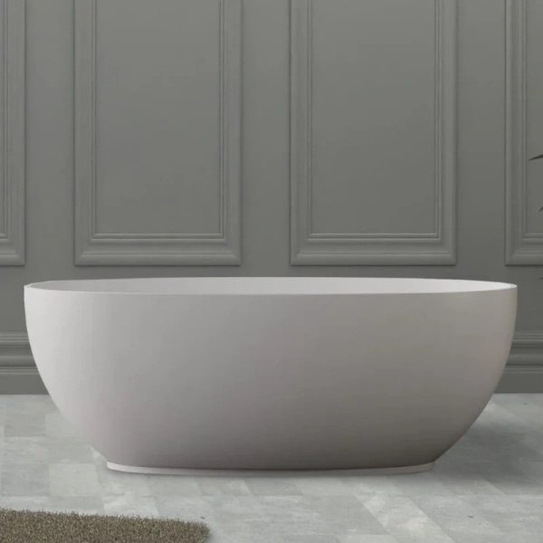 Ванна из искусственного камня Abber Stein 130х68 см овальная - фото 1